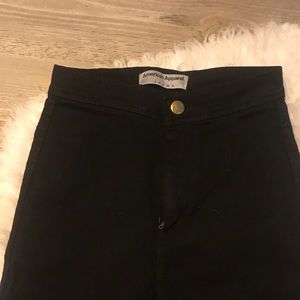 high waisted black jeans